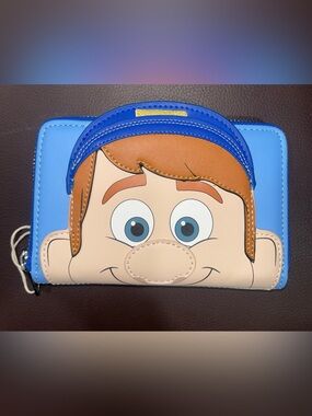 Loungefly X Disney Wreck it Ralph Fix it Felix Zip Around Wallet. NWT.Hard Tag